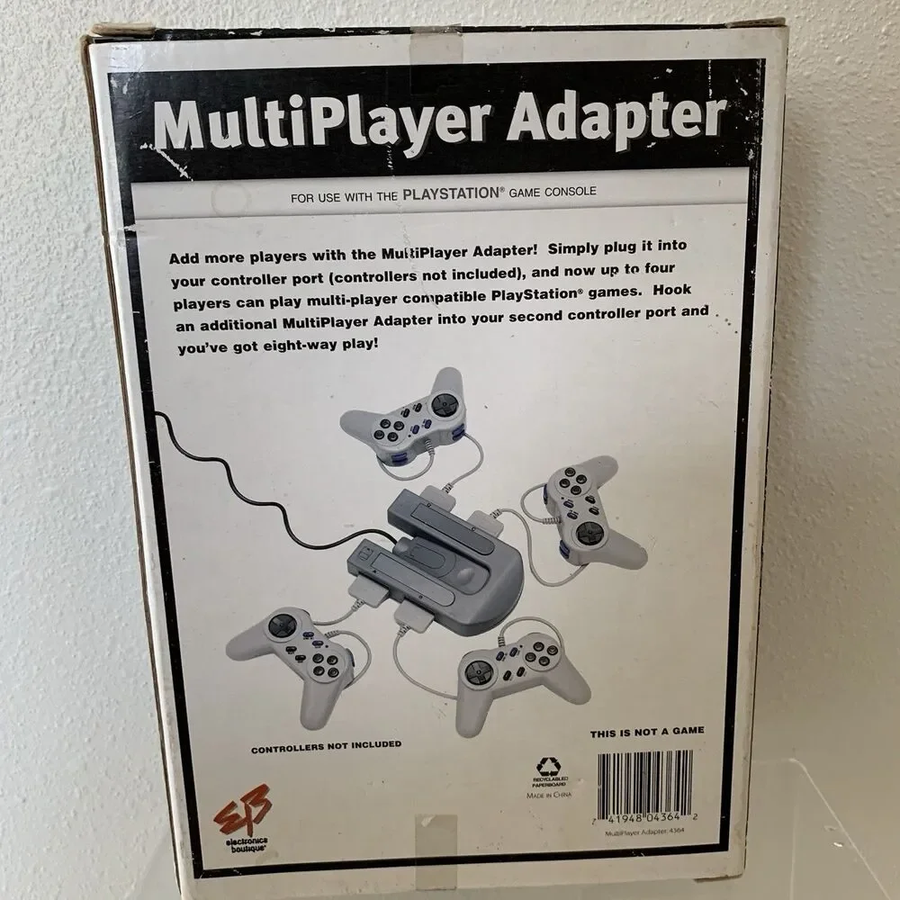 EB Multiplayer Adapter (Not a Game) Use with Playstation Game Consoles New